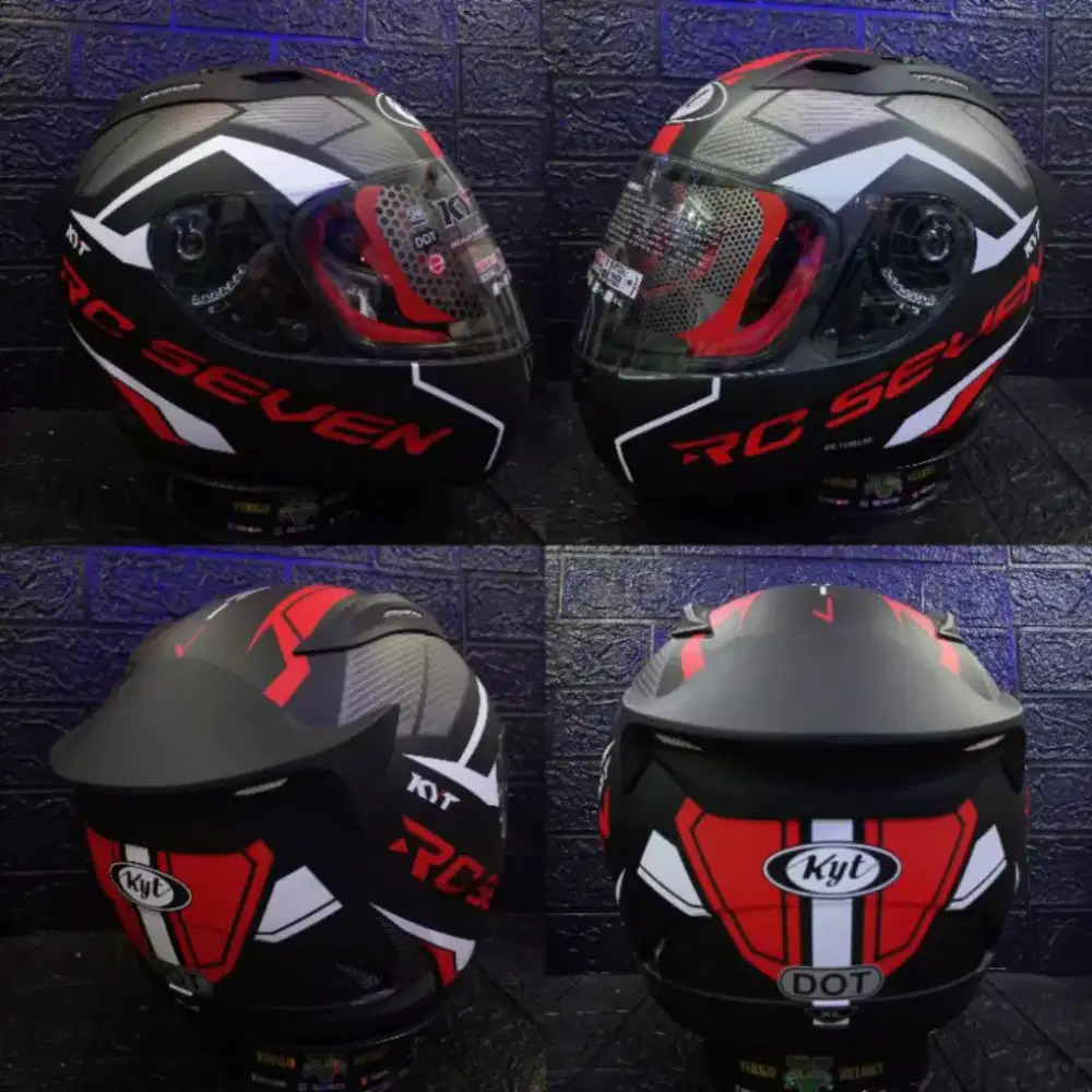 Helm KYT Full Face RC7 merah