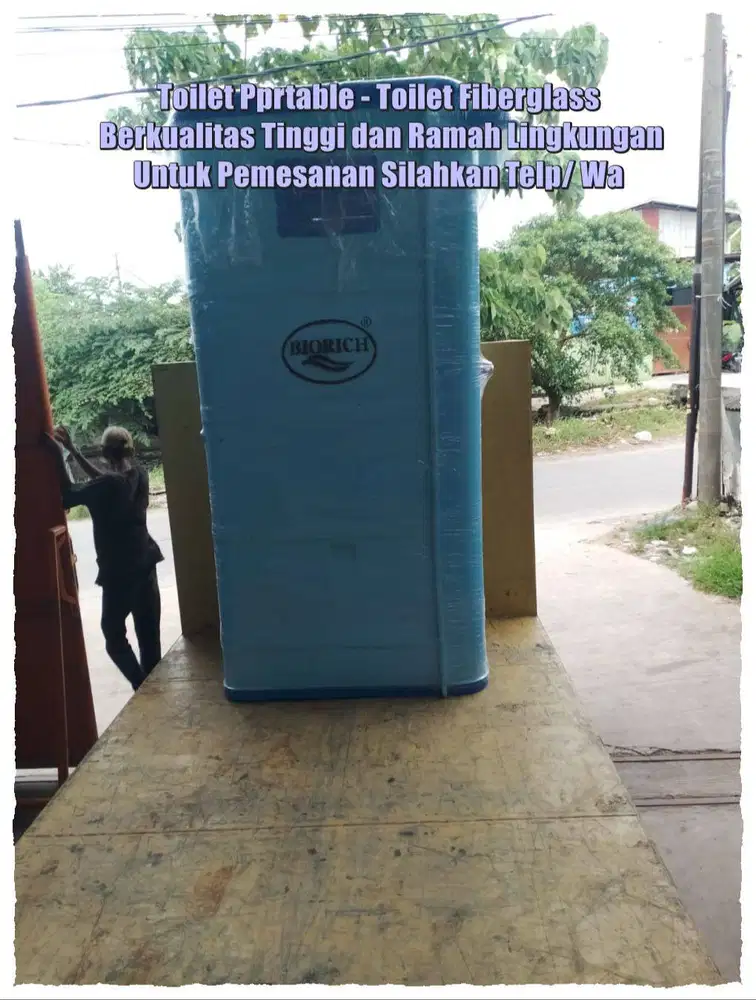 Closet Jongkok Duduk Toilet Outdoor, WC Portable, Mudah Dipindahkan