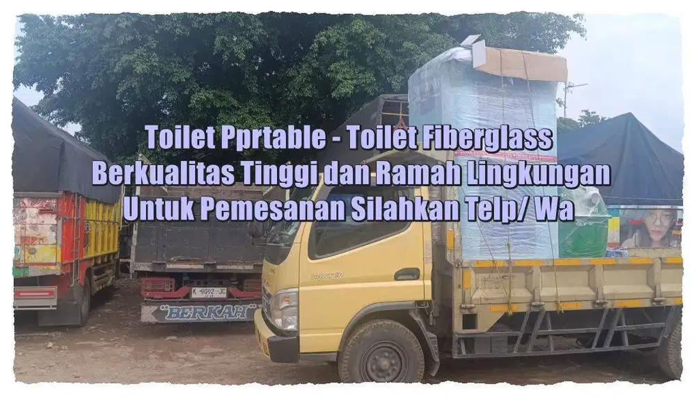 Toilet Outdoor, WC Portable, Toilet Modern Mudah Dipindahkan Ready Sto