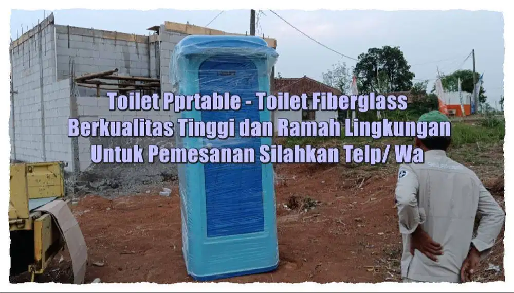 Toilet Modern WC Portable, Toilet Portable, Closet Jongkok/ Duduk Terj
