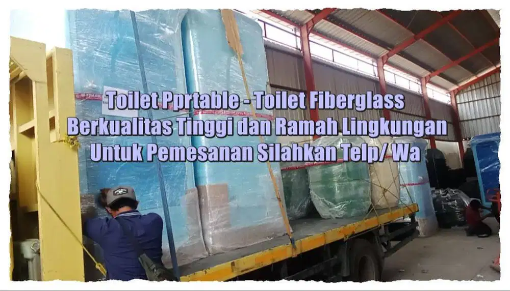 Toilet Umum, Toilet Fiberglass, Toilet  Portable, Anti Penuh dan Siap
