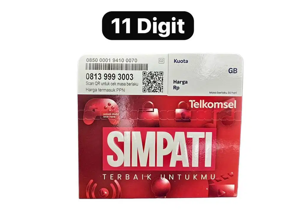 Simpati 11 digit nomor cantik kartu perdana telkomsel 5G murah