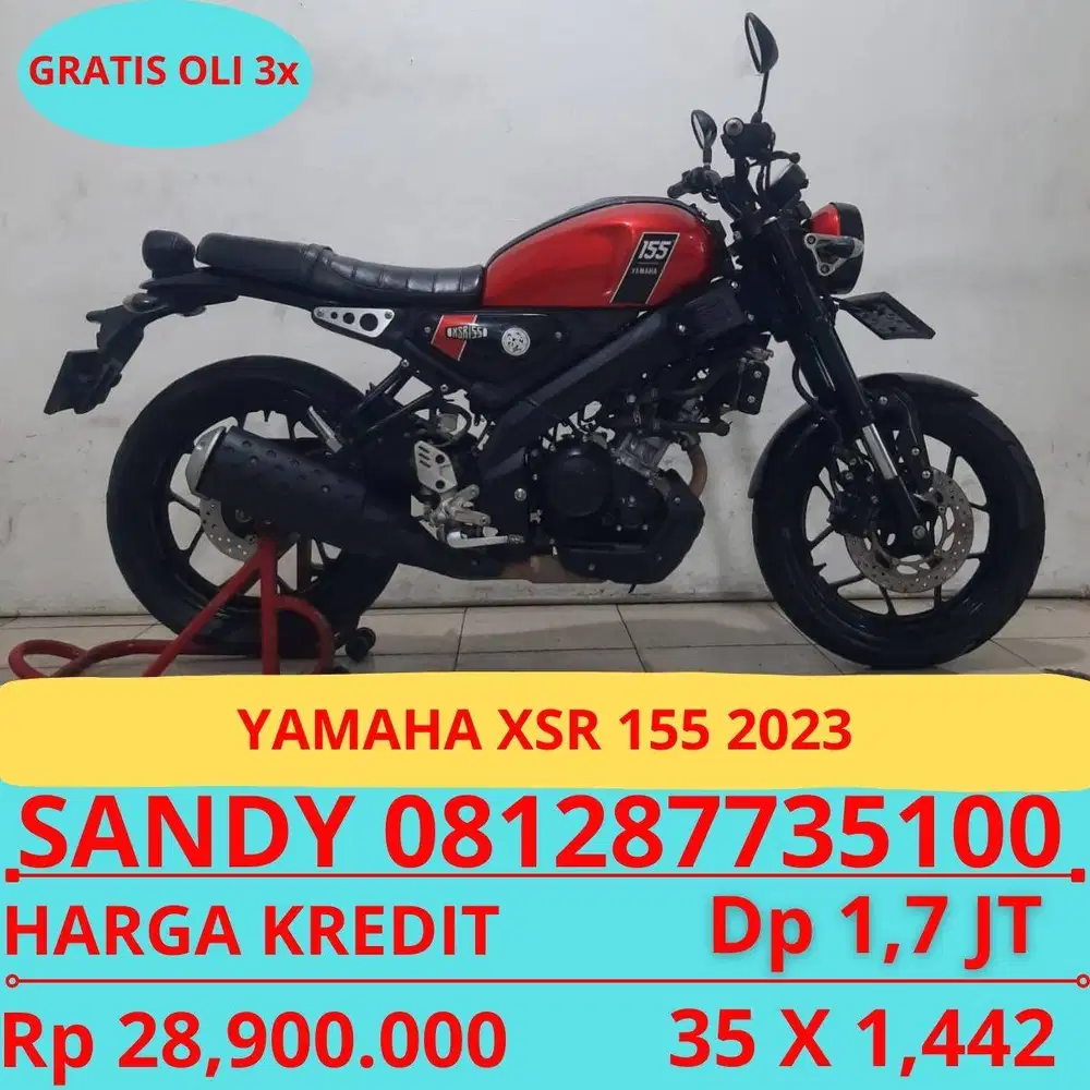 YAMAHA XSR 155 2023 DP HANYA 1,7 JT GUYSS