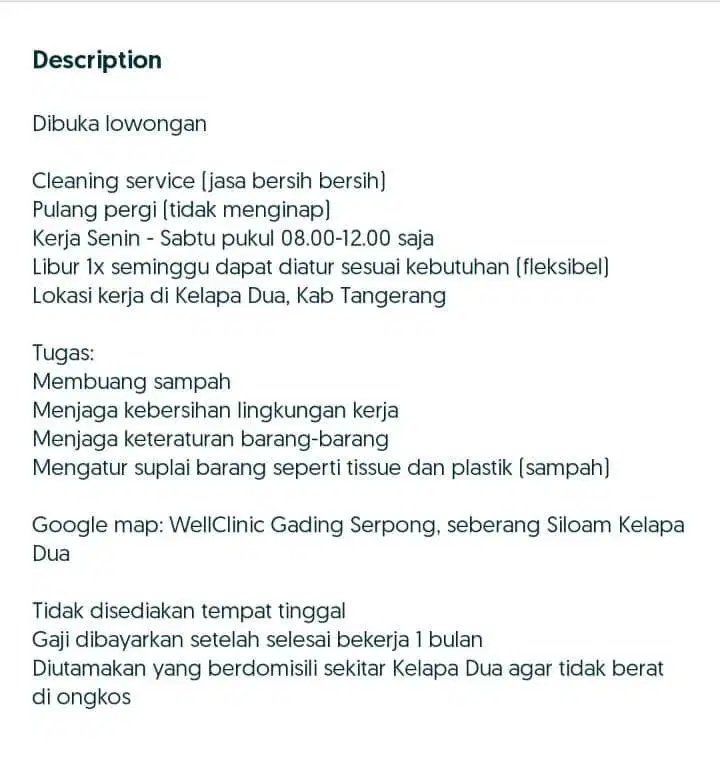 Cleaning Service Perempuan