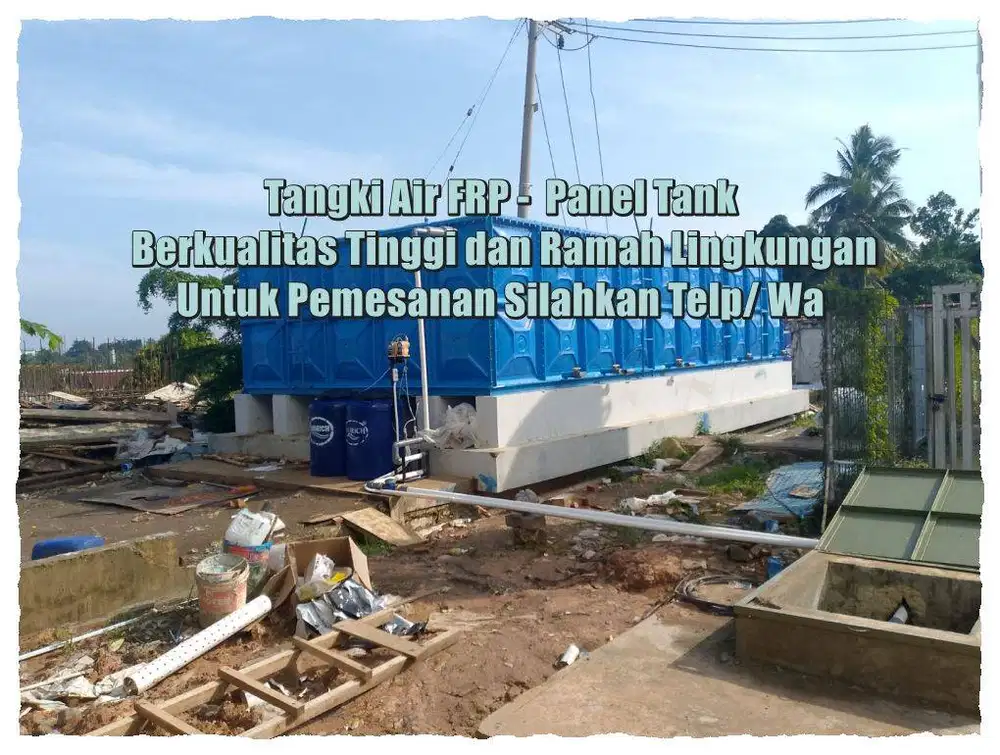 Tangki Air Fiberglass/Tangki Air Kotak/Ground tank/Tangki Panel Frp