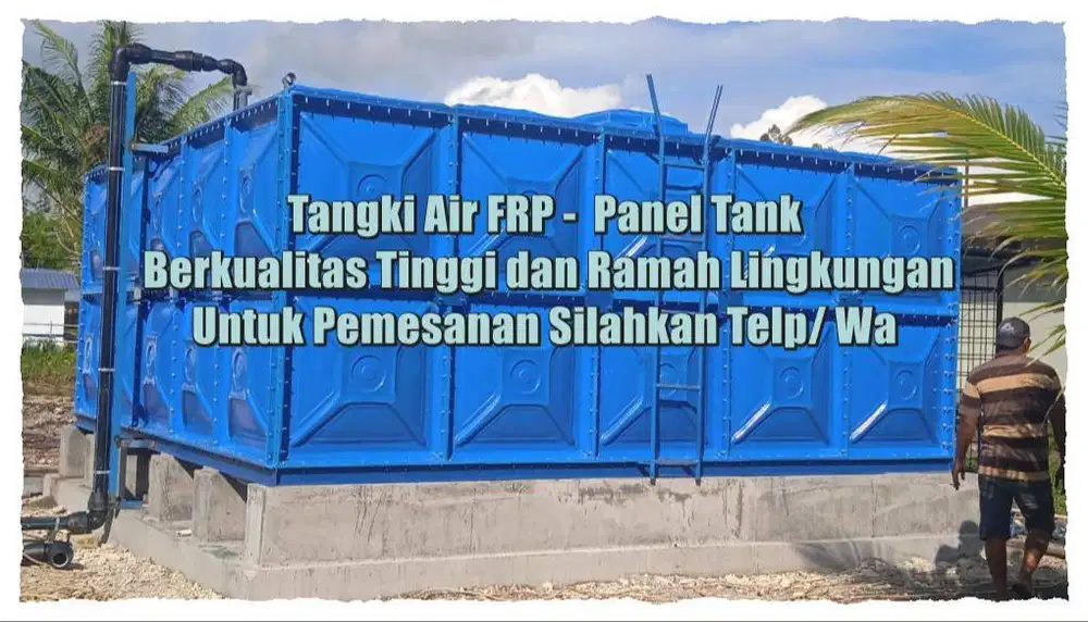 Tangki Air Kotak - Tangki Air Fiberglass - Ground tank - Tandon Frp