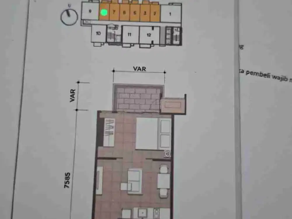 dijual apartemen masih baru blm ditempati di UPPER WEST BSD
