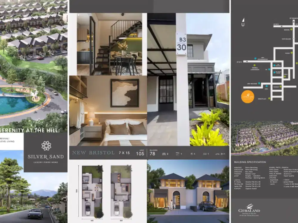 Silversand CitraLand Puncak Tidar Malang (Modern Revival at Hull) - Angsuran DP 20 Jt