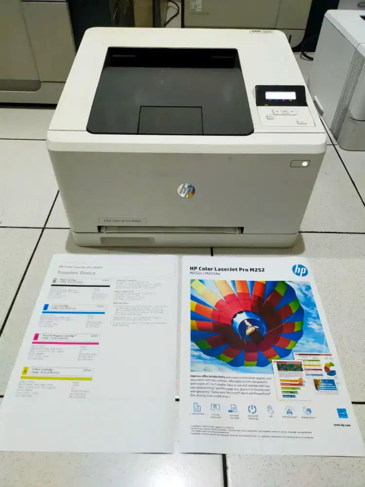 Printer LaserJet warna HP pro m252n normal Ok
