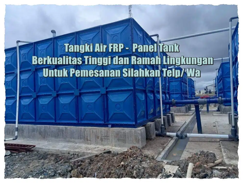 Tangki Air Fiberglass/Tangki Air Kotak/Ground tank/Tangki Panel Frp