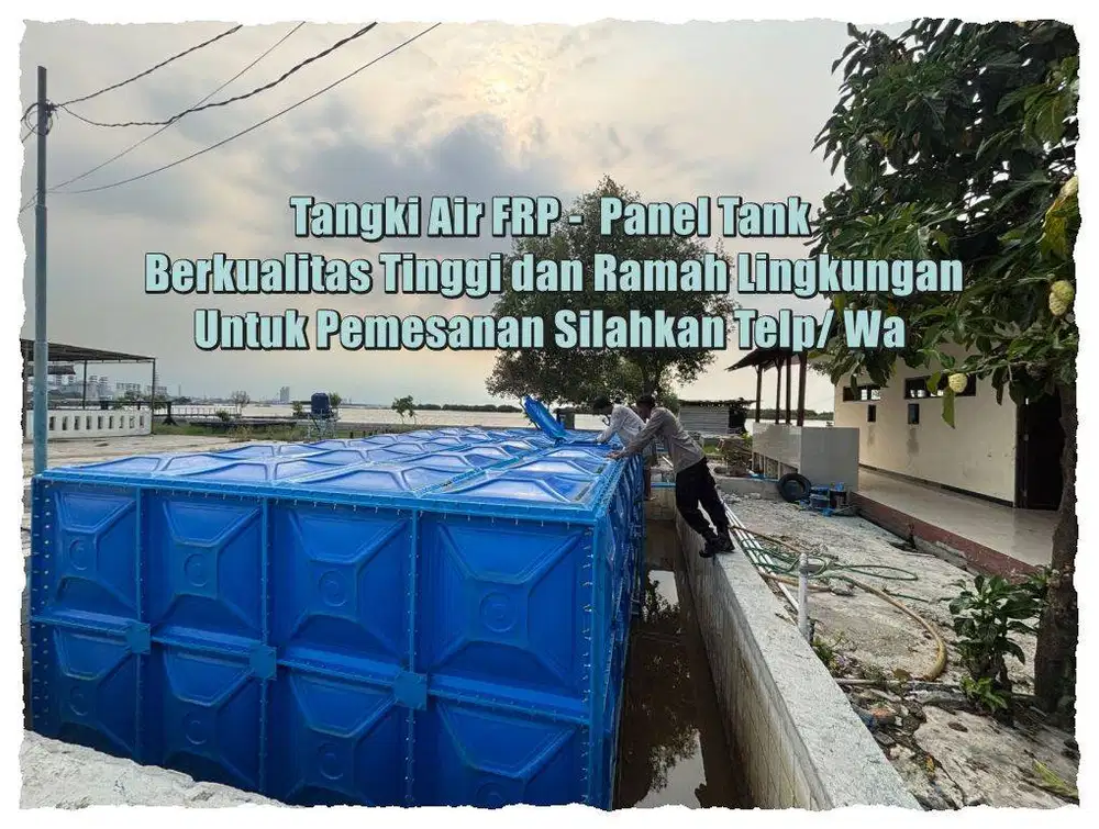 Tangki Air Kotak - Tangki Air Fiberglass - Ground tank - Tandon Frp