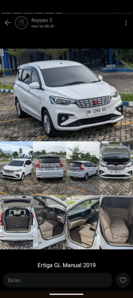 Suzuki Ertiga GL 1.5 bensin manual 2019