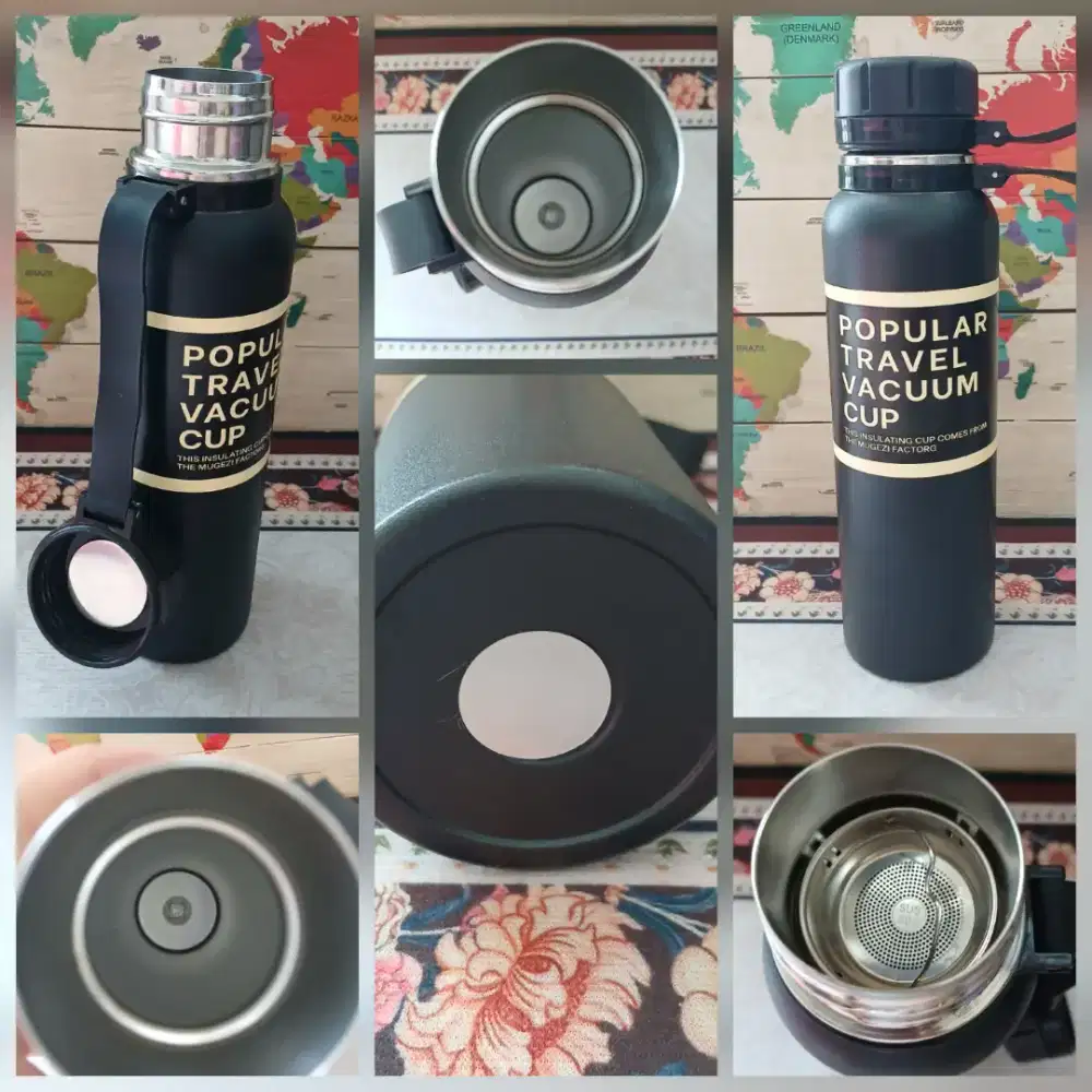 Tumbler botol minum stainless steel SUS 304 800ml, baru