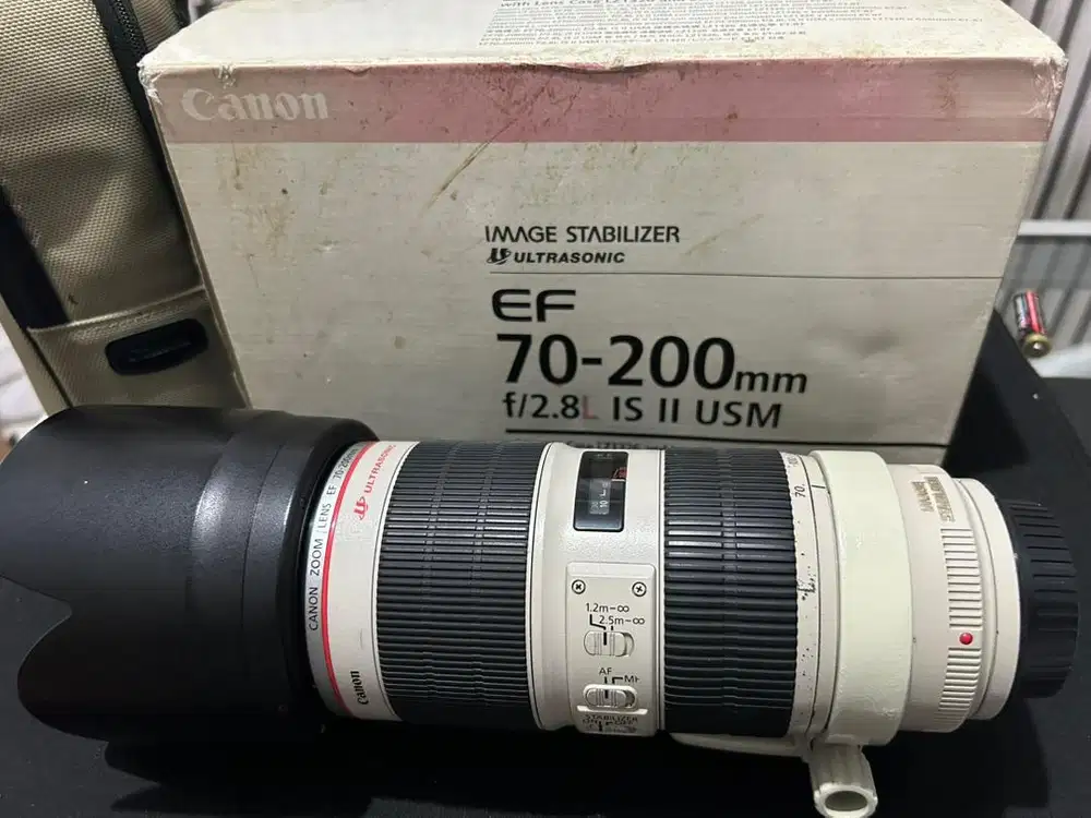 Lensa Tele Canon 70-200mm f2.8 IS II L MARK II Fullset Box