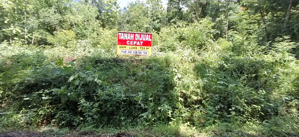 Dijual tanah siap bangun di Nanggulan dekat puncak Saka