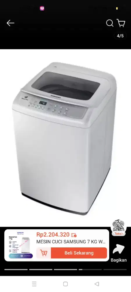 Jual mesin cuci Samsung 1 tabung