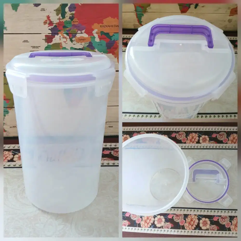 Toples plastik klik and seal food grade serbaguna, bekas