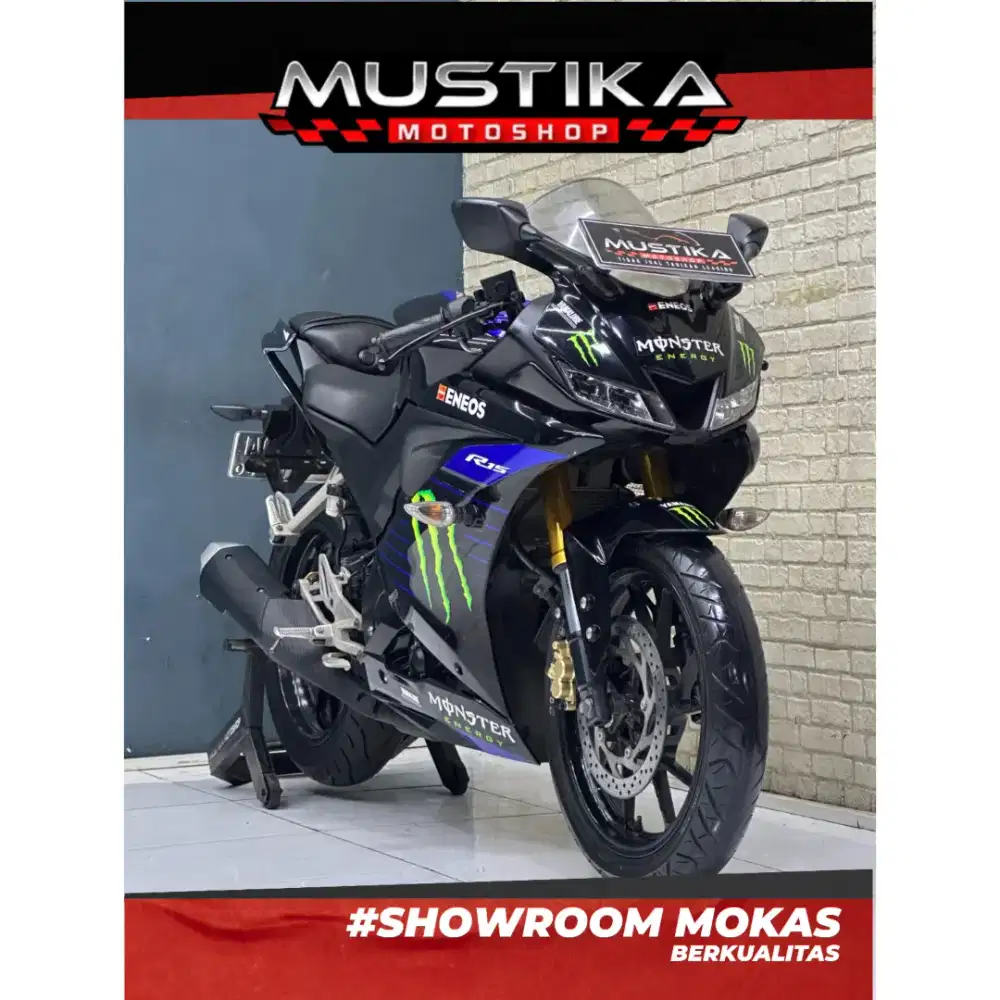 Perfect Condition!!Yamaha R15 V3 2019 Monster Energy Mulus-Mustika