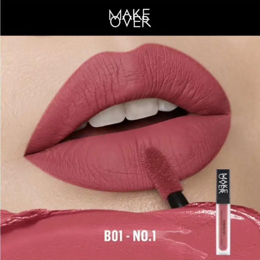 Makeover Powerstay Transferproof Matte Lipcream isi 70%