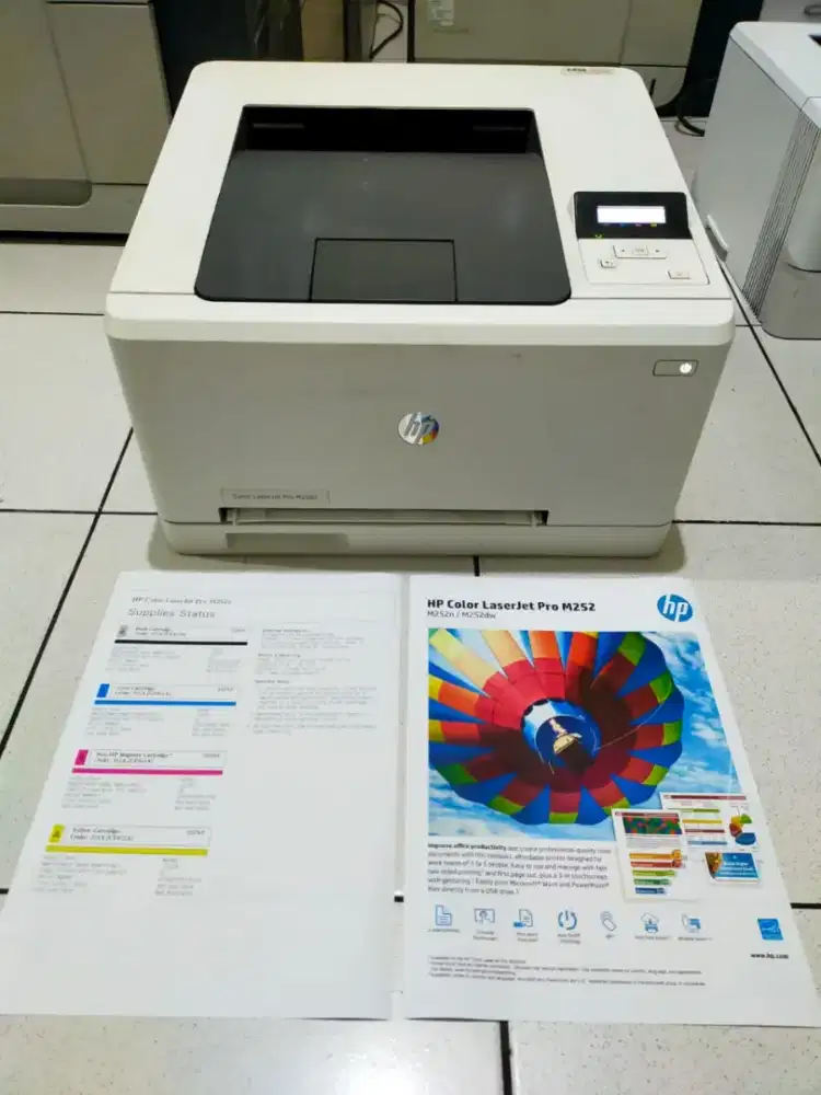 LaserJet warna HP pro m252n normal bagus