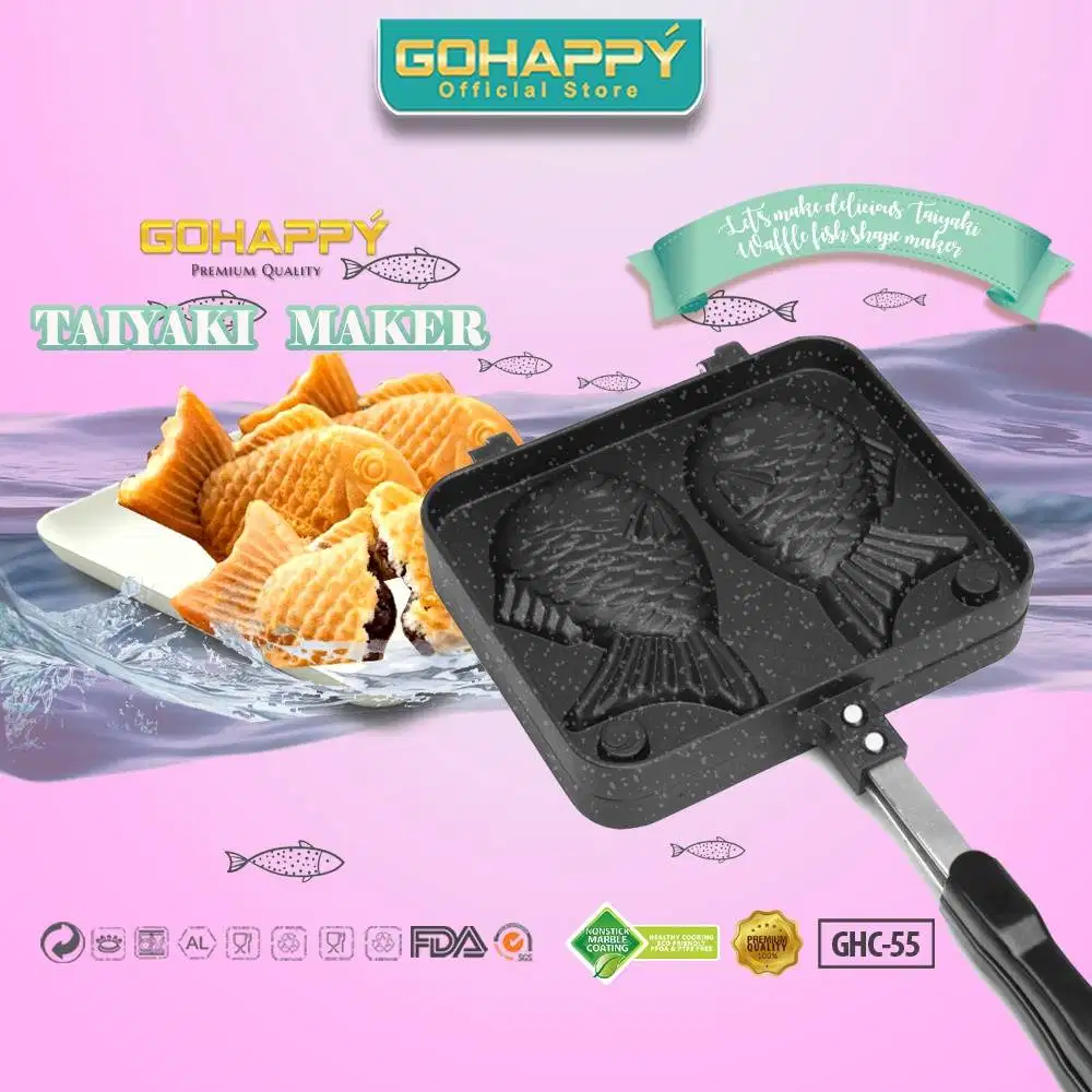 Bungeoppang Cetakan kue Model ikan Korea - Taiyaki Japan Gohappy GHC56