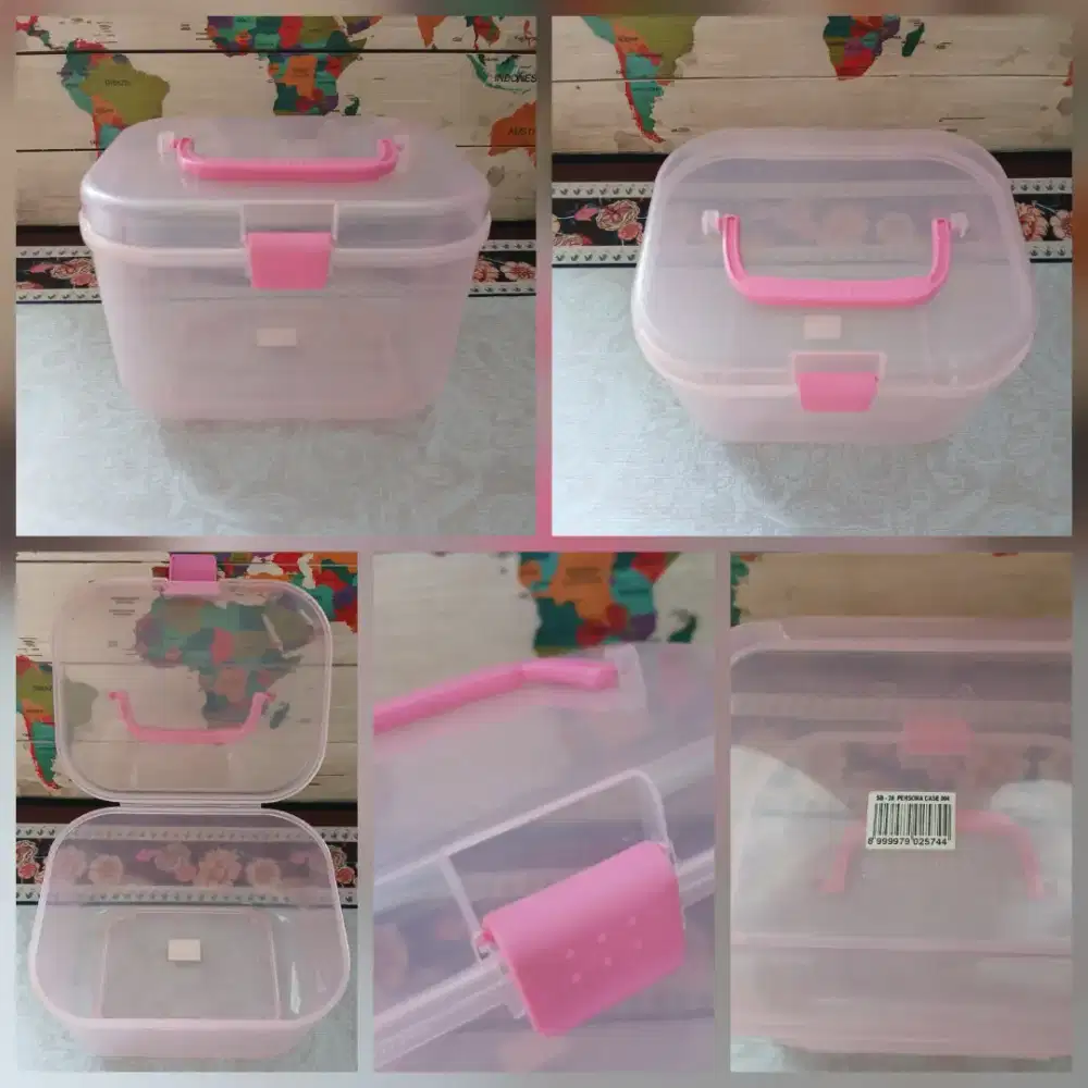 Kotak box penyimpanan dengan gagang Lion Star food grade, bekas