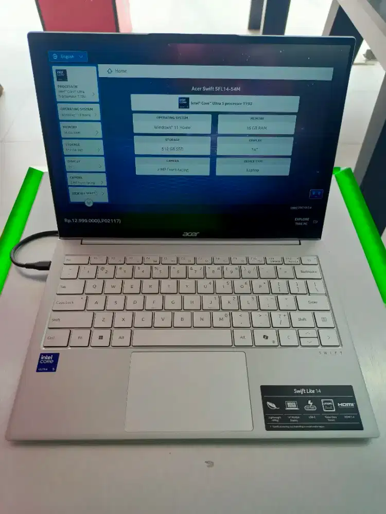 Kredit laptop Acer SWIFT SFL14-54M tanpa DP dan ADM