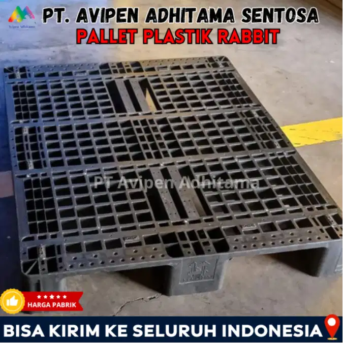 Pallet Plastik Rabbit Industri Tatakan Gudang Heavy Duty Tangerang