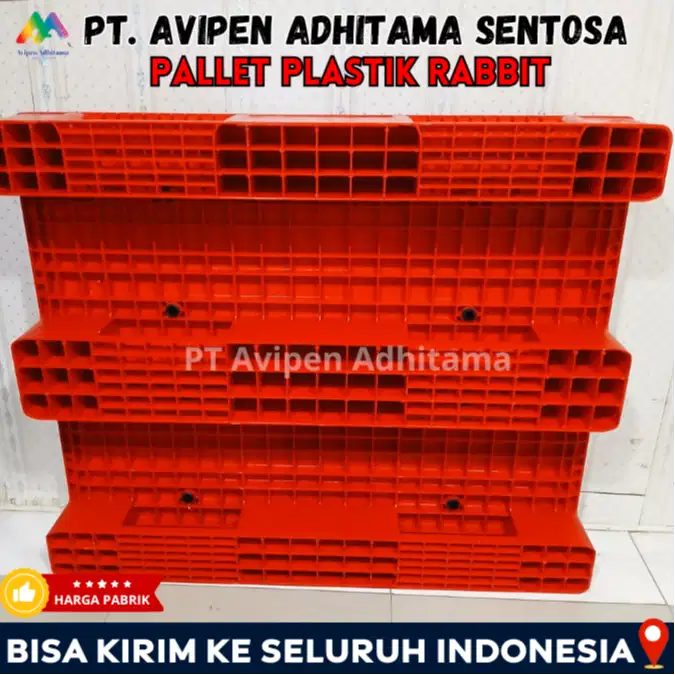 Pallet Plastik Rabbit Industri Tatakan Gudang Heavy Duty Bandung