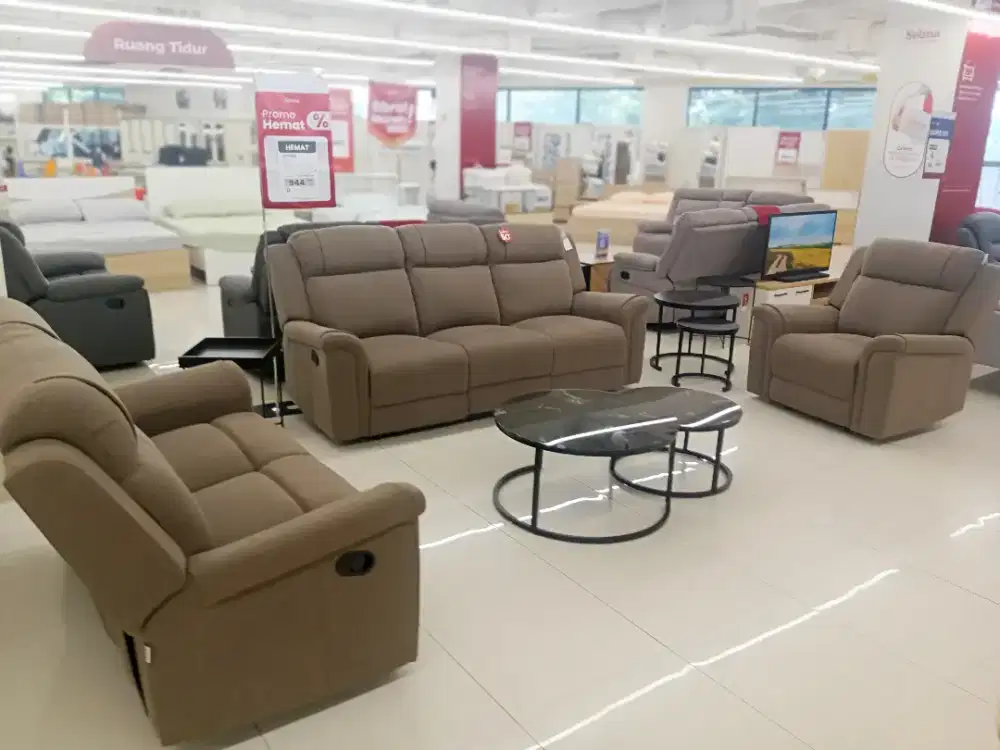SOFA SET RECLINER MURAH
