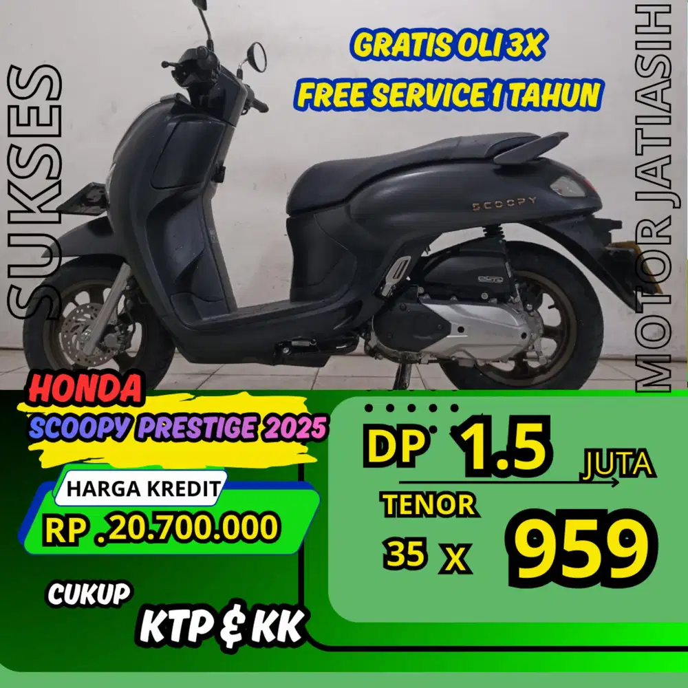 SERIES TERBARU HONDA SCOOPY PRESTIGE 2025 DP 1.5 JUTA BISA CASH/KREDIT