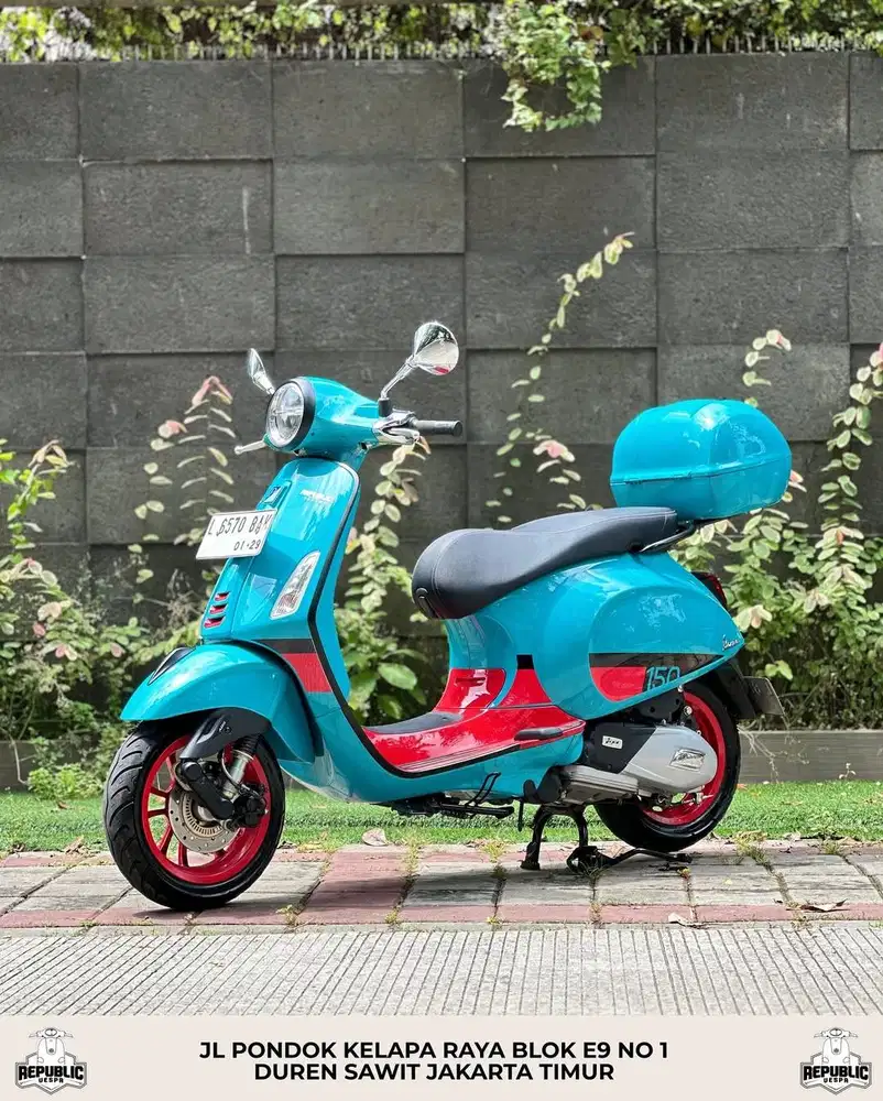 DIJUAL CEPAT VESPA PRIMAVERA VIBES EDITION IGET ABS TH 2023 WARNA BIRU