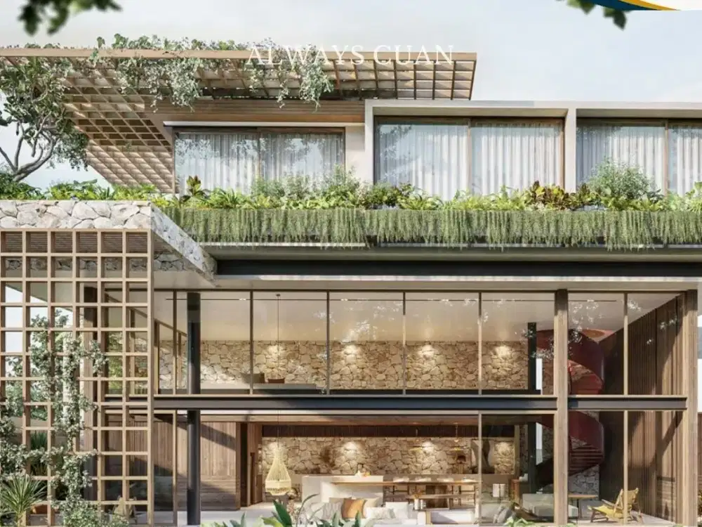 Villa Tropis Modern 3 Kamar Tidur Dijual Area Babakan Canggu