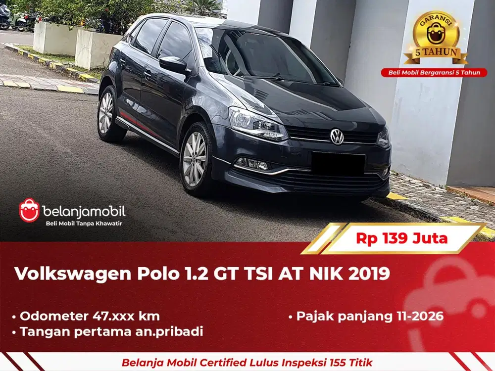 [ LOW KM ] VW VOLKSWAGEN POLO 1.2 GT TSI GREY 2019 / 2020 ABU