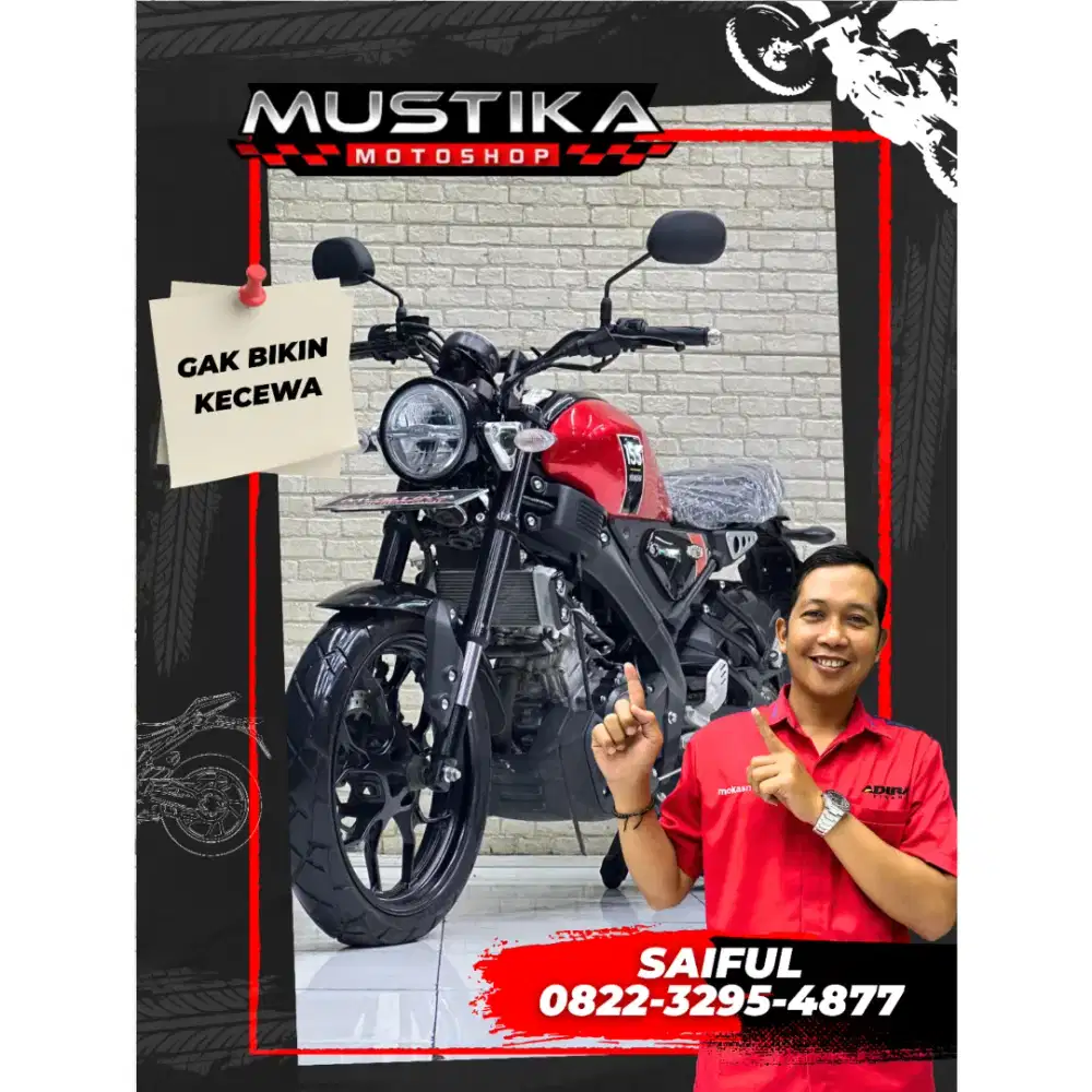 Odo 4rb Simpenan!!Yamaha XSR 155cc 2023 Retro Modern Mulus-Mustika