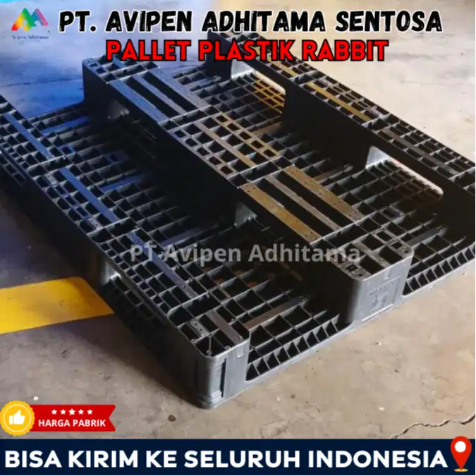 Pallet Plastik Rabbit Industri Tatakan Gudang Heavy Duty Bekasi