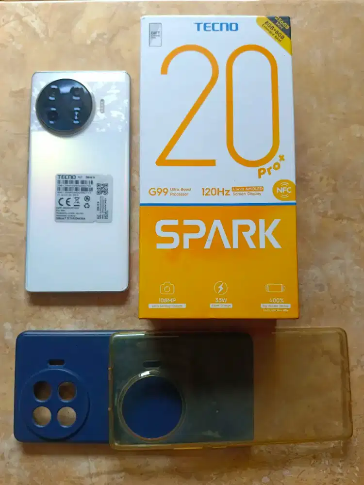 Jual Tecno Spark 20pro plus ram8/256 kondisi masih bagus normal lengkp