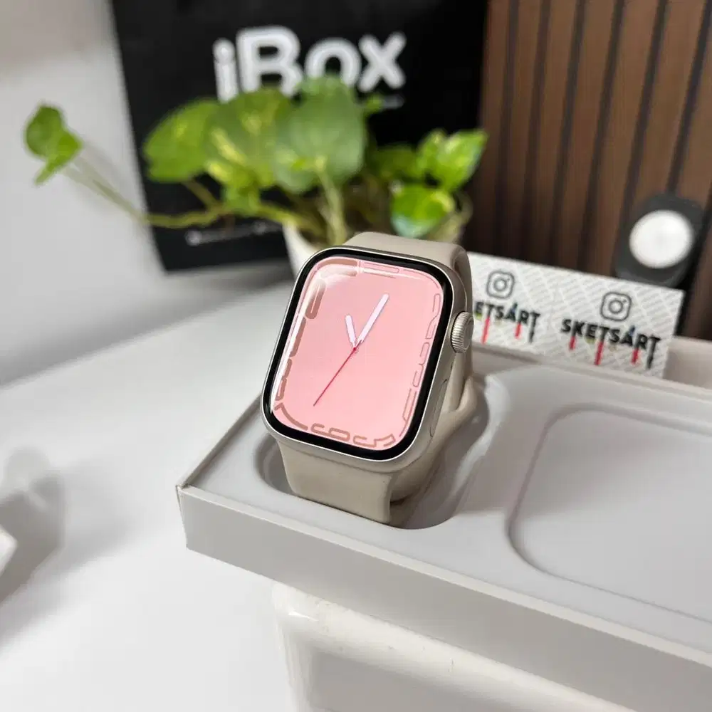 Apple Watch Series 8 41mm Starlight iBox iwatch Battery Health 86%