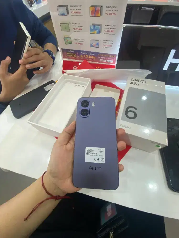 oppo A6x ready ram 4+4 memory 64 1 juta an