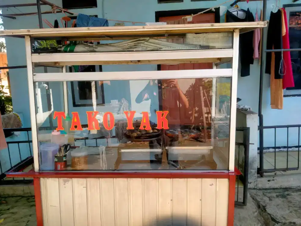 DIJUAL GEROBAK BEKAS TAKOYAKI