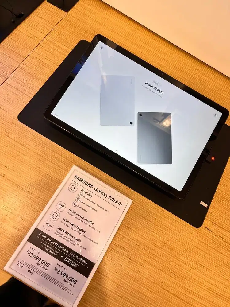 TAB A11+ 5G RAM 6/128GB READY SELLULER ONLY FREE COVER  BOOK ORIGINAL