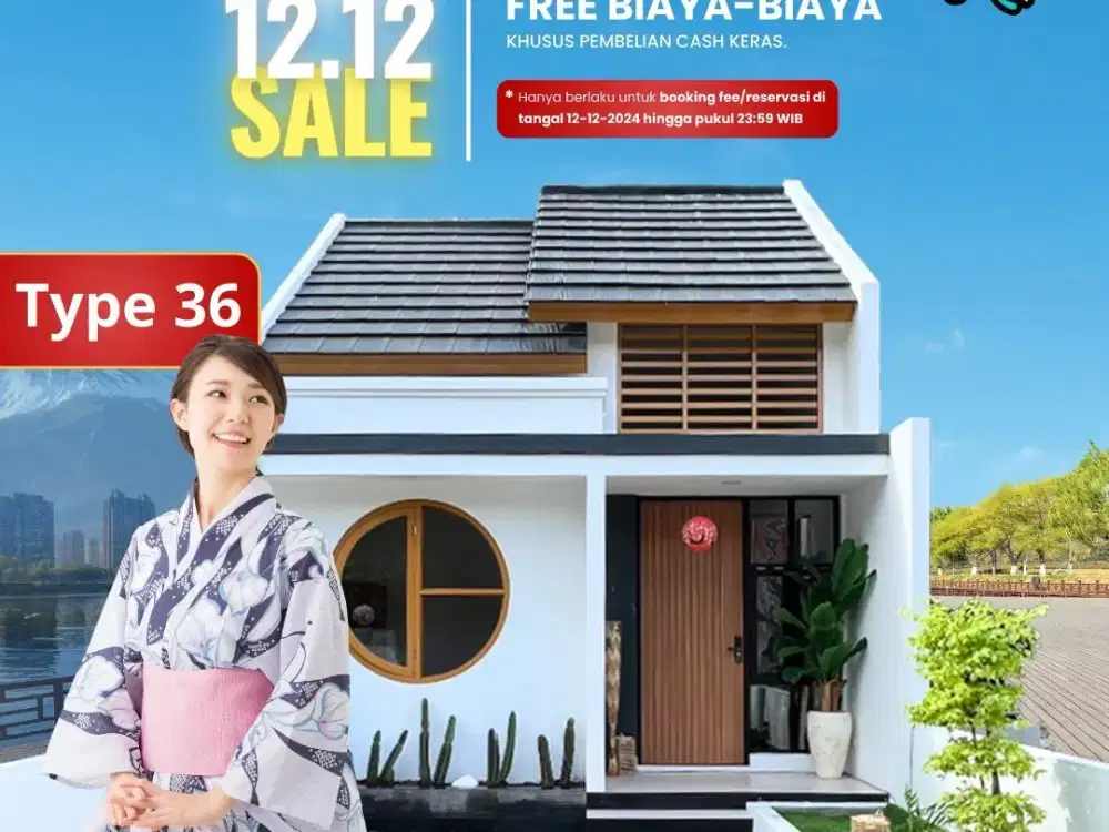 Rumah Murah di Jogja Dekat Brimob Sentolo Gaya Jepang One Gate Sistem