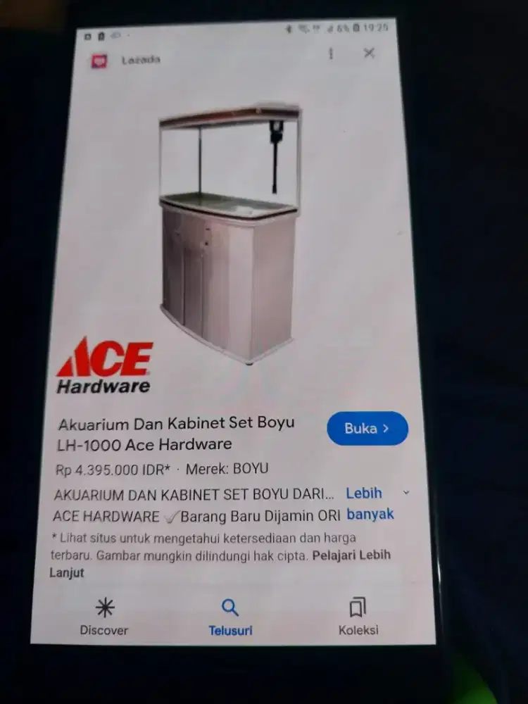 Jual barang aquarium gede