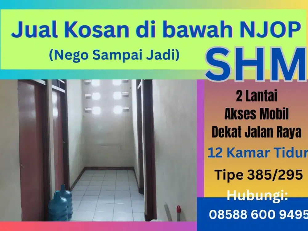 Jual Rumah Kost di Utan Kayu Matraman Jakarta Timur,  di Bawah NJOP, SHM, Akses Mobil, dekat Jalan Raya, di sekitar Rawamangun, dan Jatinegara,  Nego