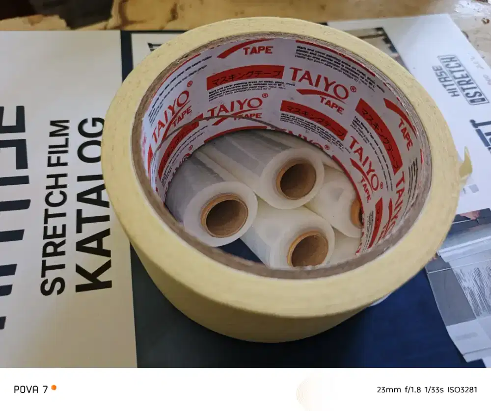 Jual masking tape kertas 1 X 17,harga 4500/roll