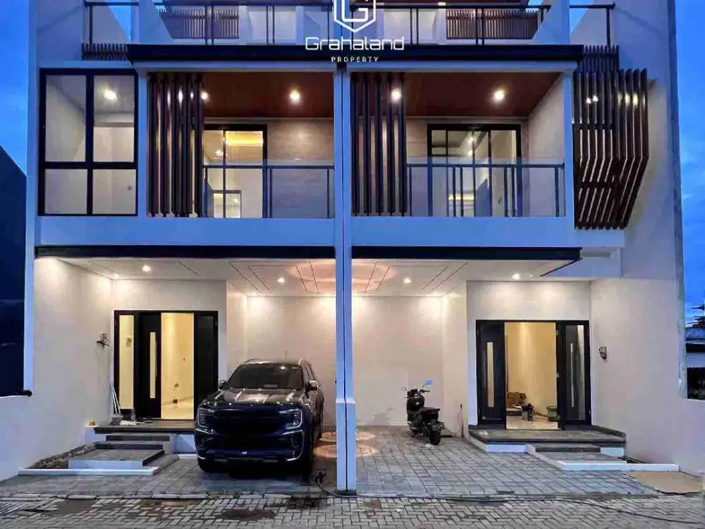 Rumah Baru Mewah Modern Dalam Townhouse Pinggir Jalan Lokasi Strategis Di Jagakarsa
