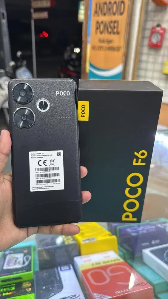 POCO F6 RAM 12+12/512 FULLSET ORIGINAL BAWAAN LAHIR SPEK DEWA GAME