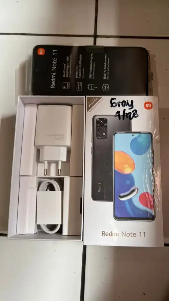 REDMI NOTE 11. RAM 4GB. 128 GB GRAY