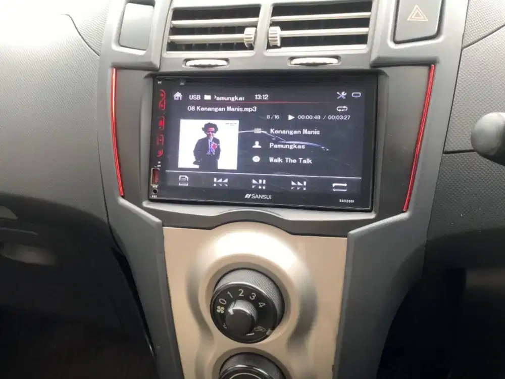 Sansui SA-5200i Head Unit Double Din Frame Yaris Bakpao 2006-2013