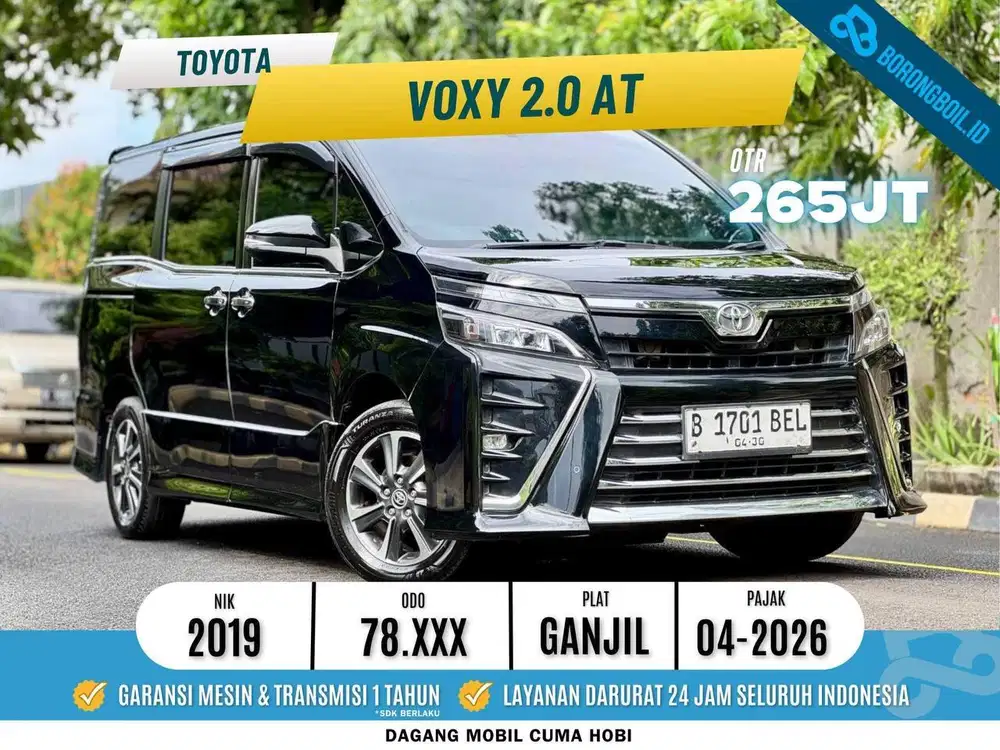 DP 15J!!VOXY 2.0 AT 2019 HITAM FAVORIT